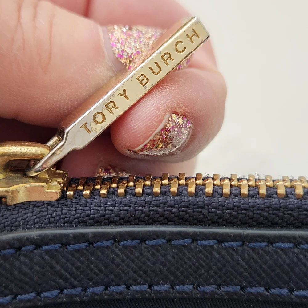 Tory Burch Midnight Blue Nylon Crossbody Swingback Bag